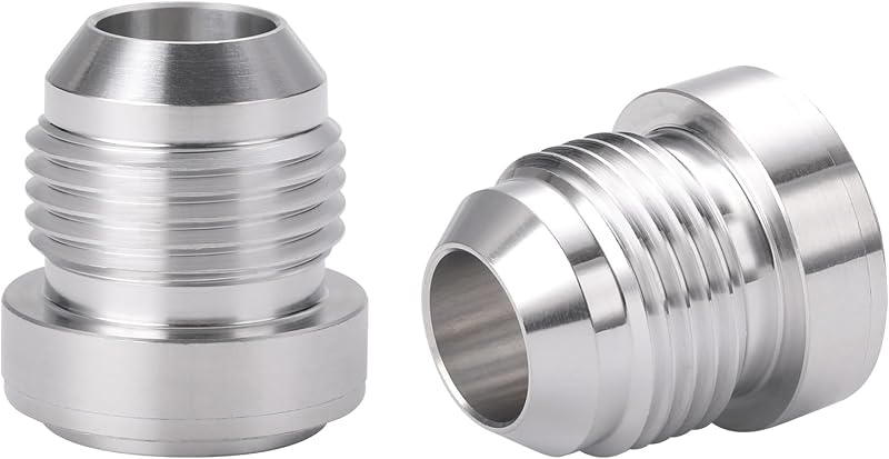 Adaptador Bung Soldável Macho 10AN Podavelle em Alumínio 6061-T6 para Combustível e Óleo – Pacote com 2
