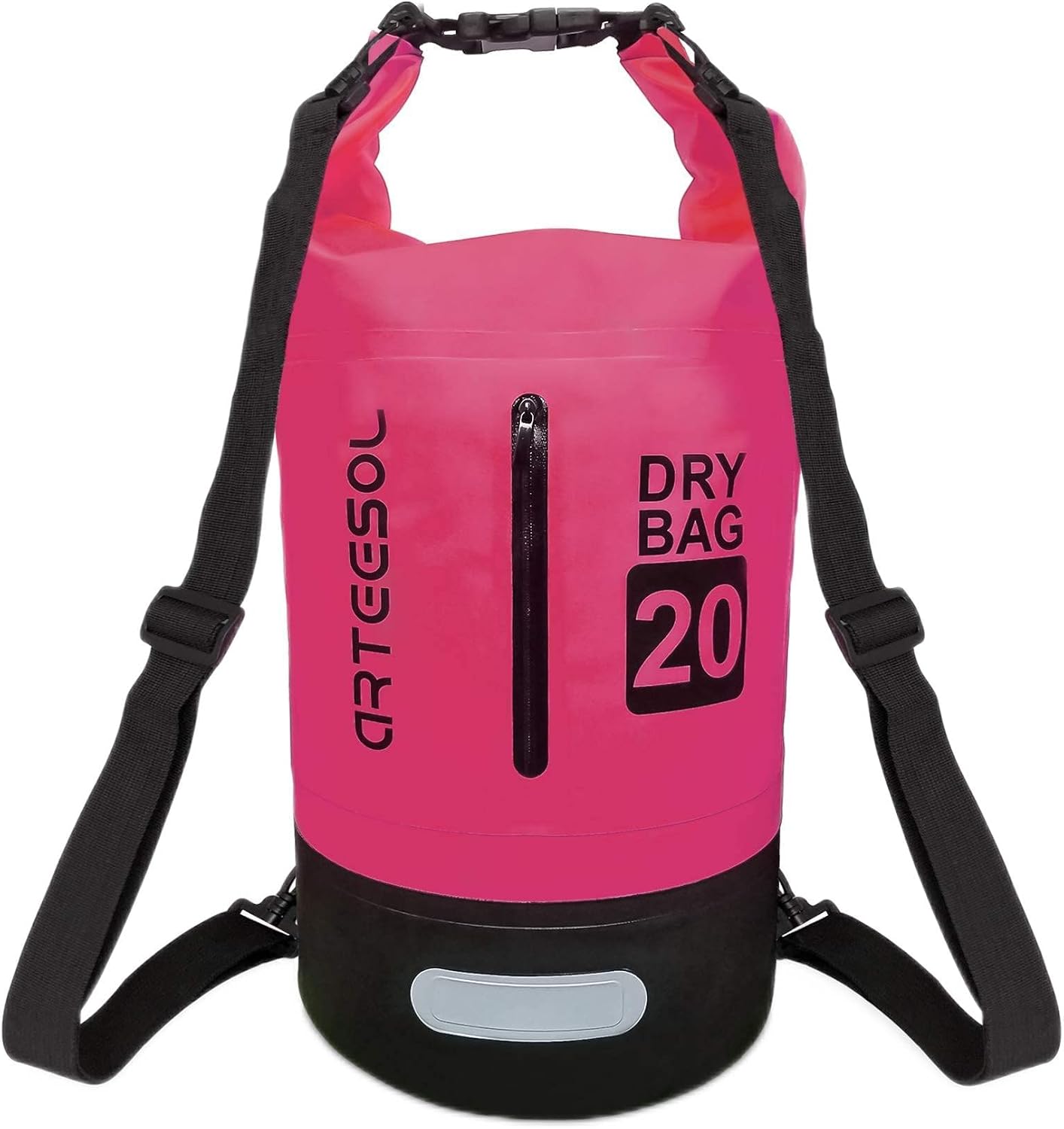 arteesol Waterproof Dry Bag 5L/10L /20L/30L with Phone Case Double Shoulder Strap Lightweight Backpack for Kayaking Rafting Boating Swimming Camping Hiking Beach Fishing