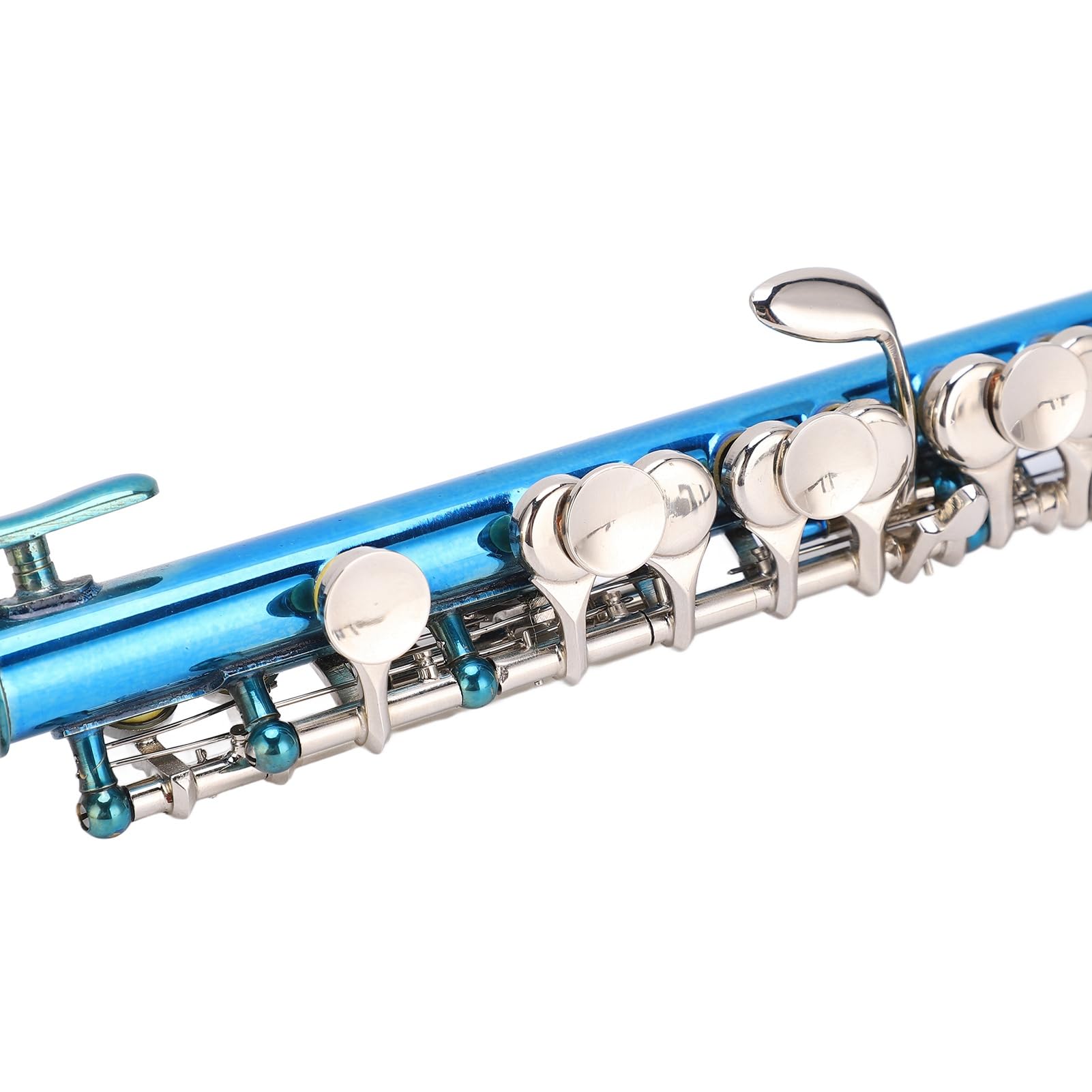 CHICIRIS Piccolo Flauto Blu in Cupronichel, Strumento per Principianti di Alta qualità con Buca Disegnata con Precisione per la Massima qualità del Suono, Uso a Lungo Termine, Adatto Come