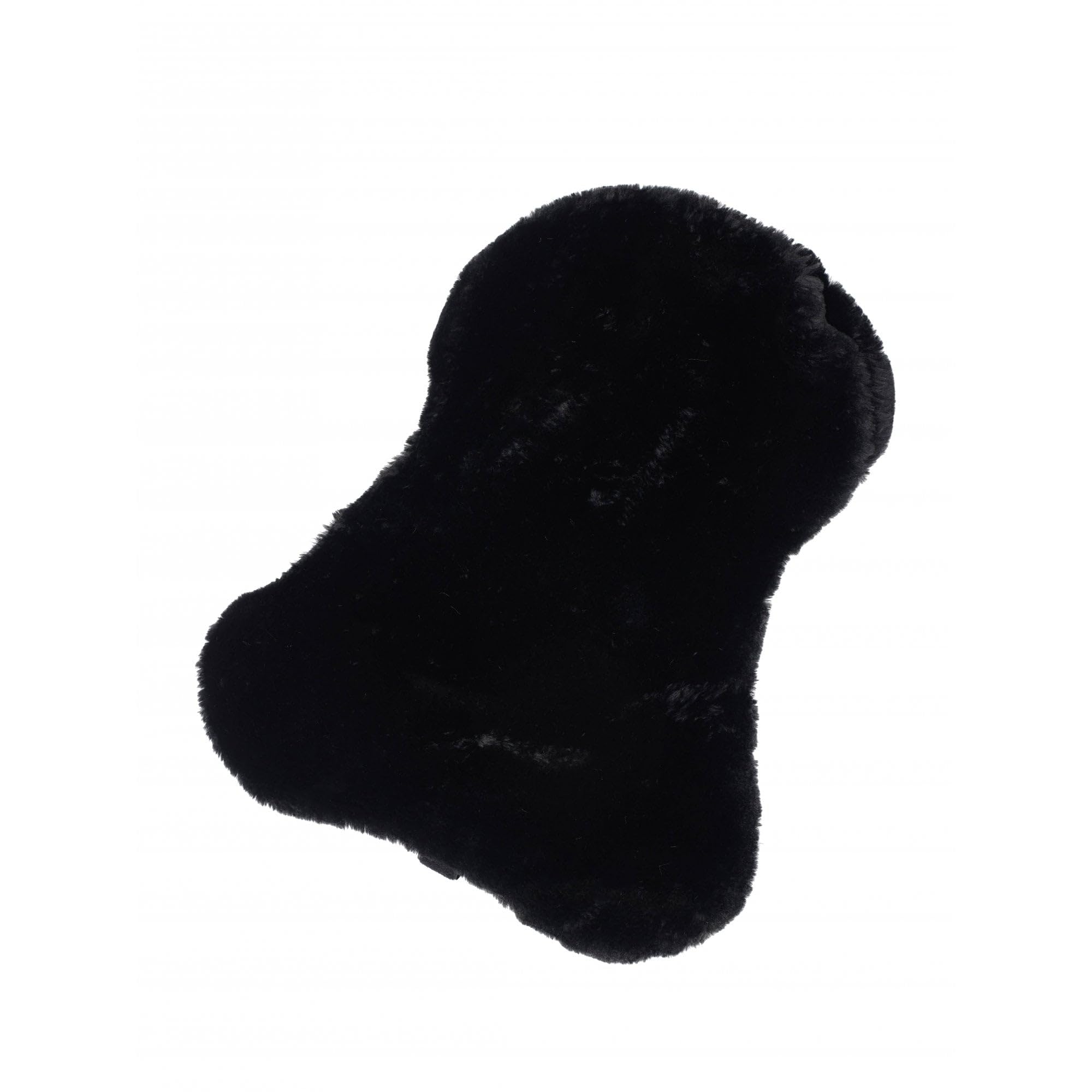 LeMieux Simuwool Seat Saver - Elasticated Side Straps - Adjustable Gullet Strap - Faux Lambswool - Brown