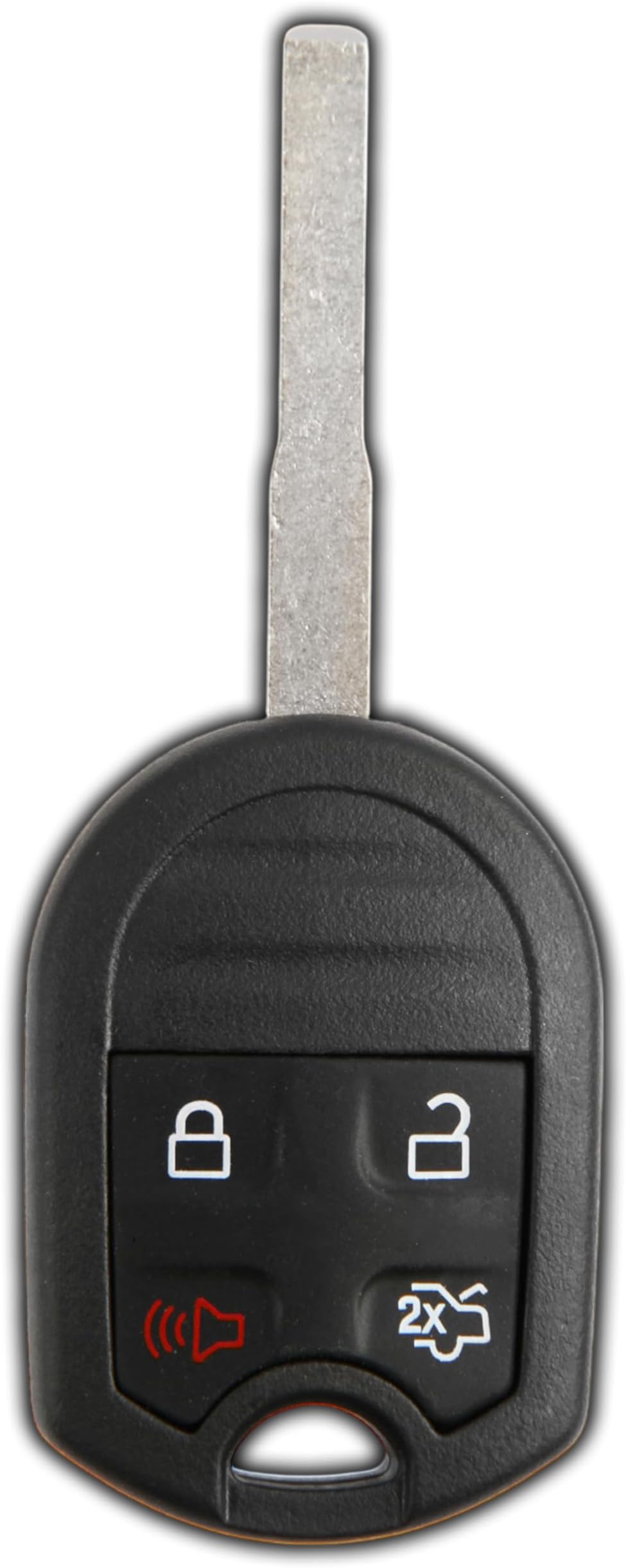 KeylessOption Key Fob Replacement for 2012 2013 2014 2015 2016 2017 2018 2019 Ford Focus Fiesta Transit Connect Explorer Taurus Remote, 4-Button CWTWB1U793, Programming Guide Included