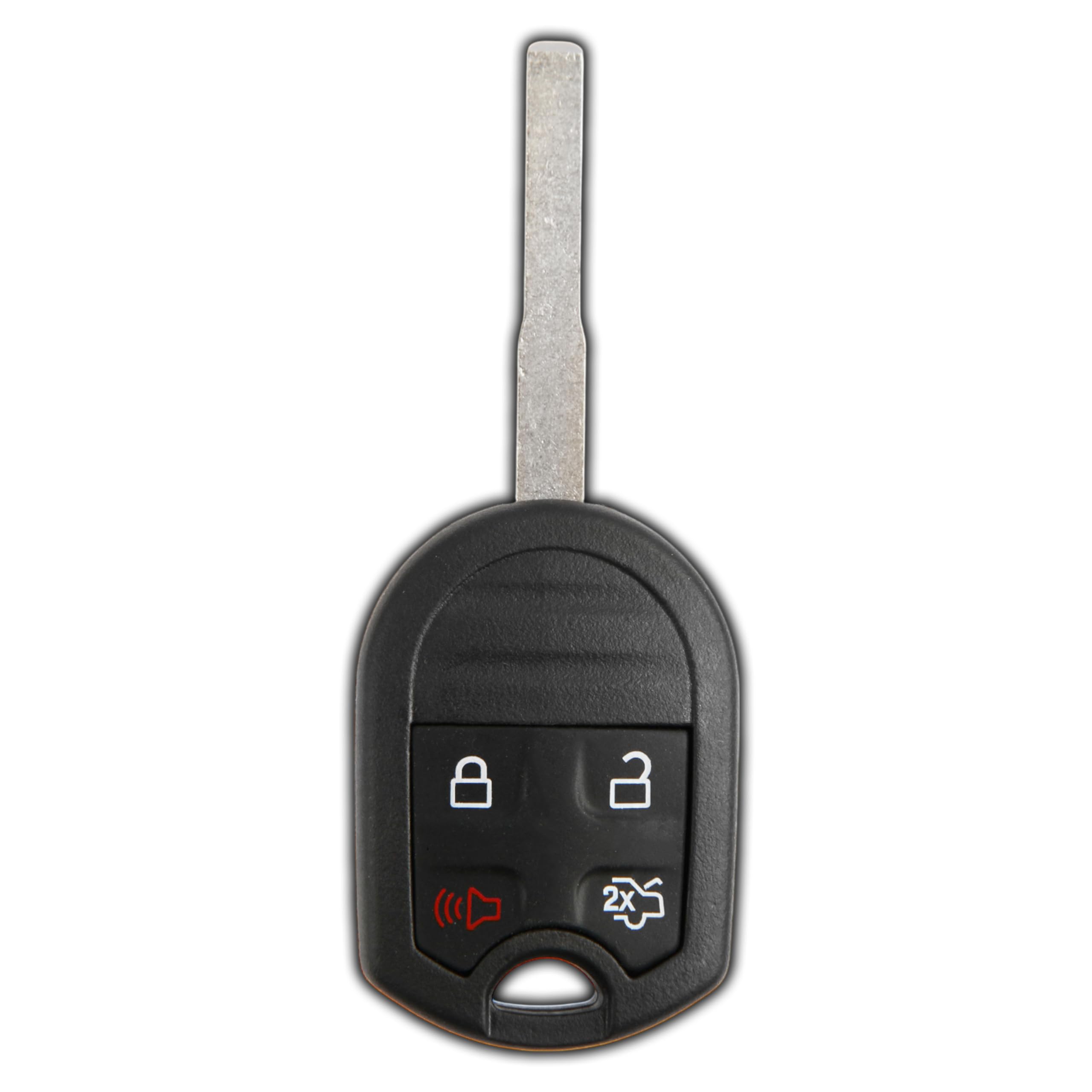 KeylessOptionKey Fob Replacement for 2012 2013 2014 2015 2016 2017 2018 2019 Ford Focus Fiesta Transit Connect Explorer Taurus Remote, 4-Button CWTWB1U793, Programming Guide Included