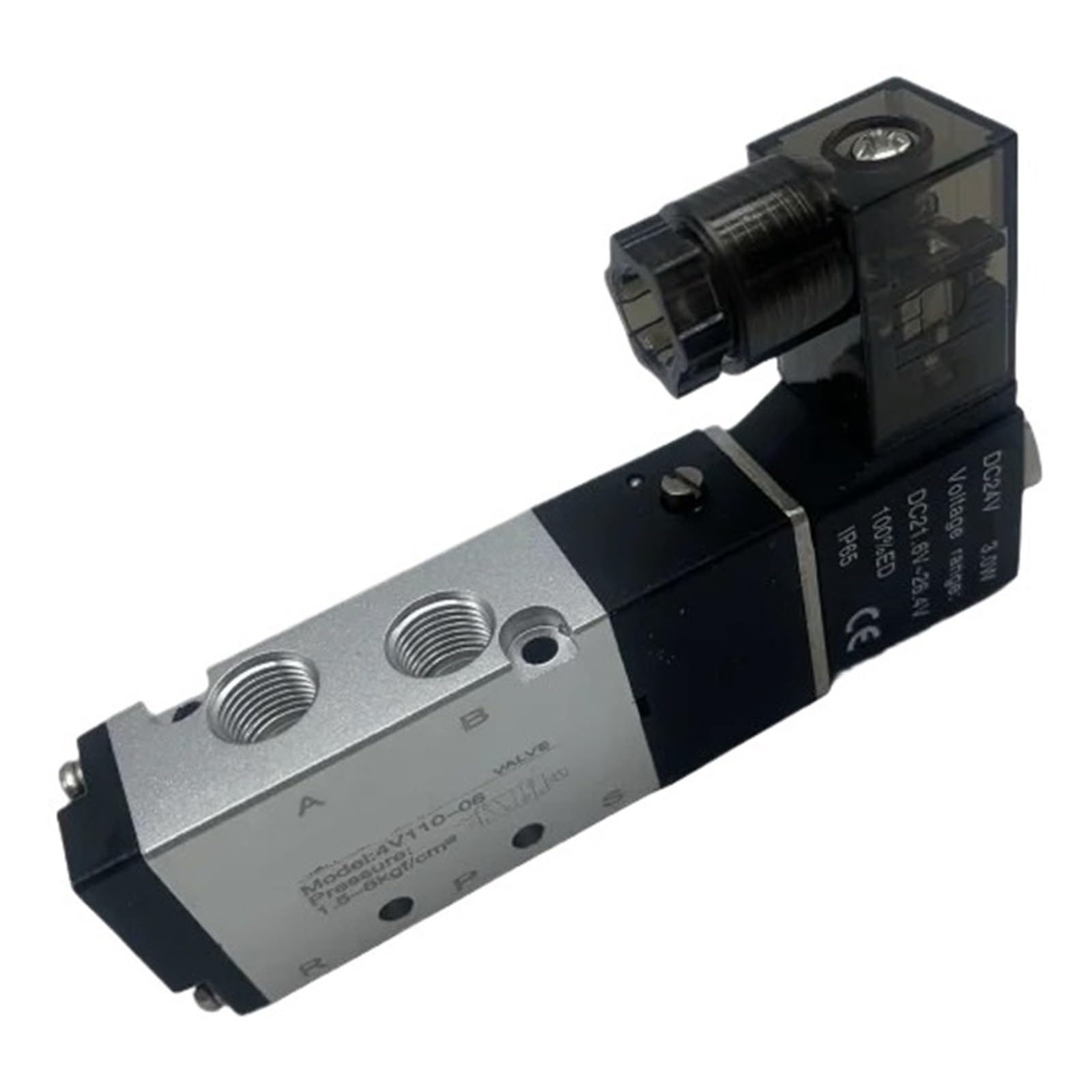 Électrovanne pneumatique 5 voies 2 positions 12V distributeur air comprimé 1/8