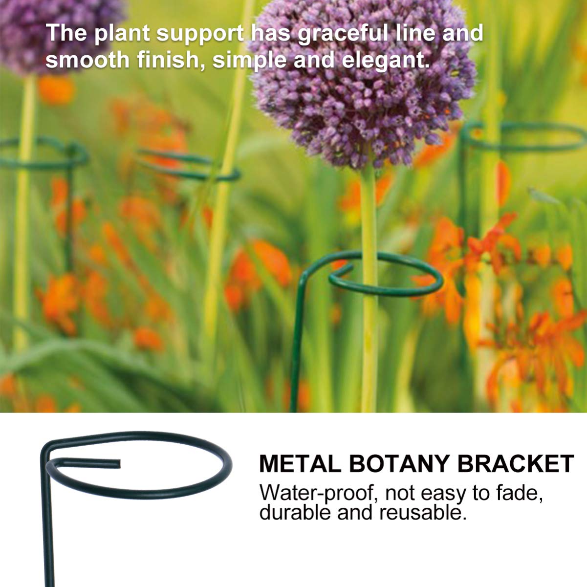 YARNOW Supporto Per Piante Rampicanti – Picchetti In Plastica Per Serra – Tutori Da Giardino Per Orchidee, Rose E Pomodori