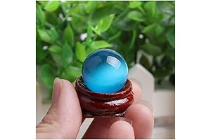 20mm Blue Cat's Eye Opal Natural Quartz Crystal Treatment 20mm Banger Ball Decor