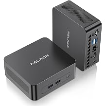 PELADN WI7 Intel Pentium Gold 7505 Mini PC Computer 8GB LPDDR4 256GB SSD