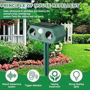 Upgraded Animal Repellent,Solar Ultrasonic Squirrels Deterrent with Motion Sensor,Sound,Waterproof Cat Dog Repellent for Rabbit Skunk Bird X2 Upgraded Animal Repellent,Solar Ultrasonic Squirrels Deterrent with Motion Sensor,Sound,Waterproof Cat Dog Repellent for Rabbit Skunk Bird X2