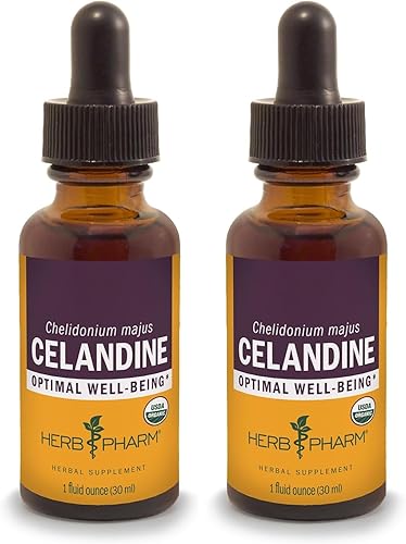 Herb Pharm Extracto líquido de celidonia orgánico certificado - 1 onza (paquete de 2)