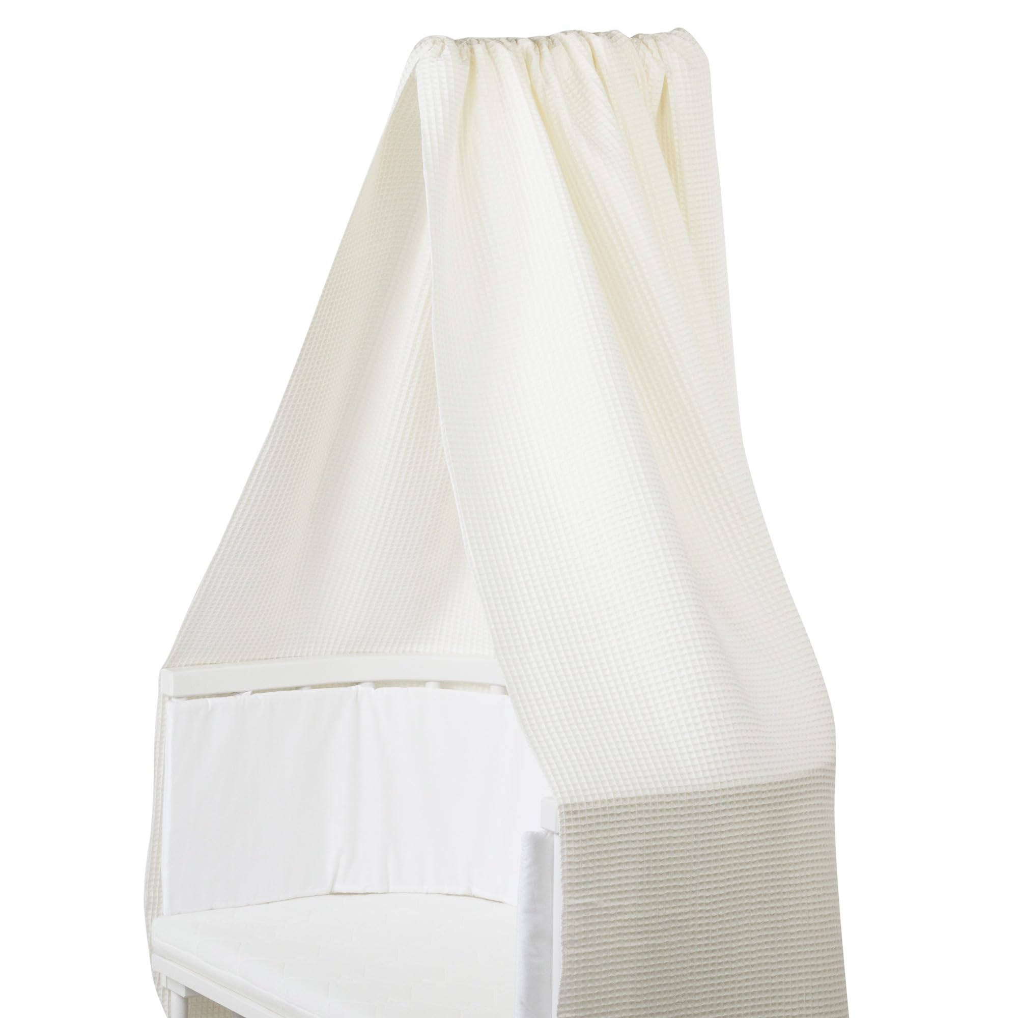 babybay Sky piqué waflowe do uchwytu mobilnego pasuje do wszystkich modeli do 96 cm długości, kość słoniowa