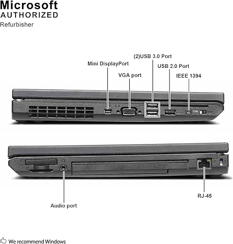 Miniatura 6 de Lenovo ThinkPad T530, Intel Core I7 11,548.6 ft hasta 3.6G, 8G DDR3, 512G SSD, WiFi, DVD, VGA, Mini DP, USB 3.0, 15.6 pulgadas, Windows 10 64