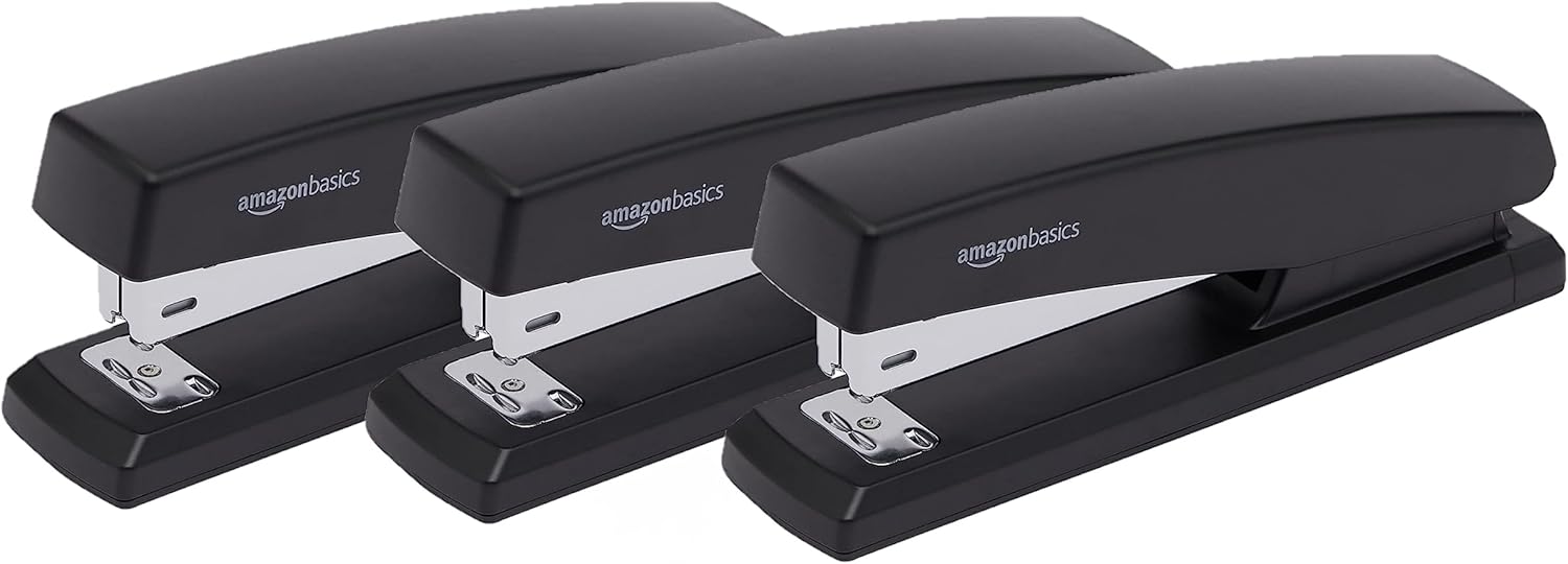 Amazon Basics Stapler, Desktop Staplers with 1000 Staples, Office