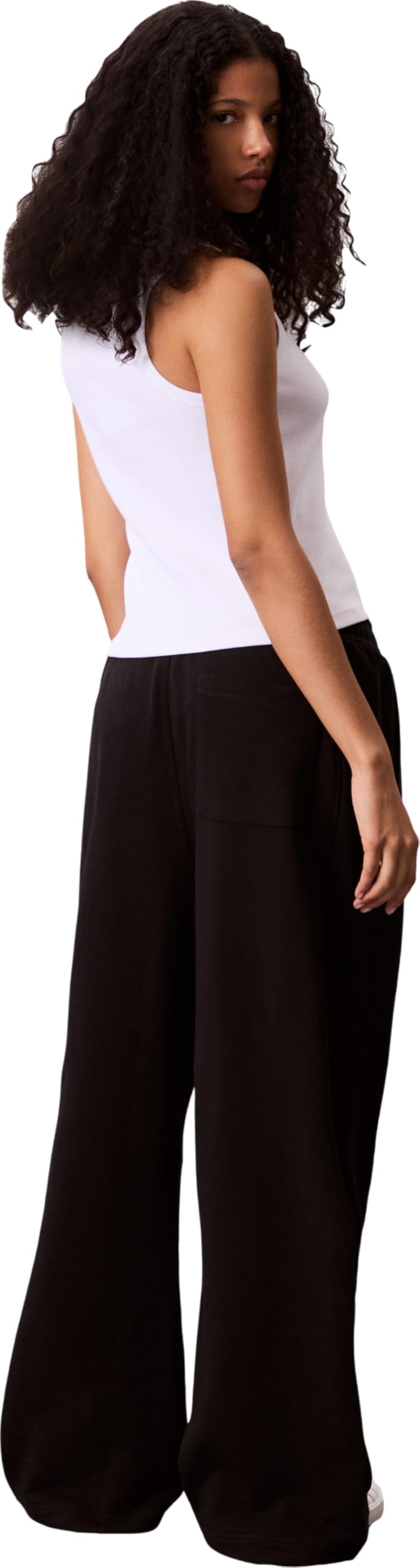Calvin Klein Pantalón de chándal Mujer French Terry Badge Logo de algodón