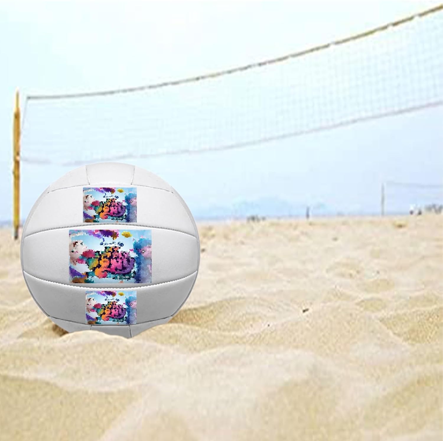 Customized Personalized Official Size 5 Volleyballs, Training Sports Volley Balls with Text Photo Soft Volleyball for Indoor Outdoor Beach Pool Play