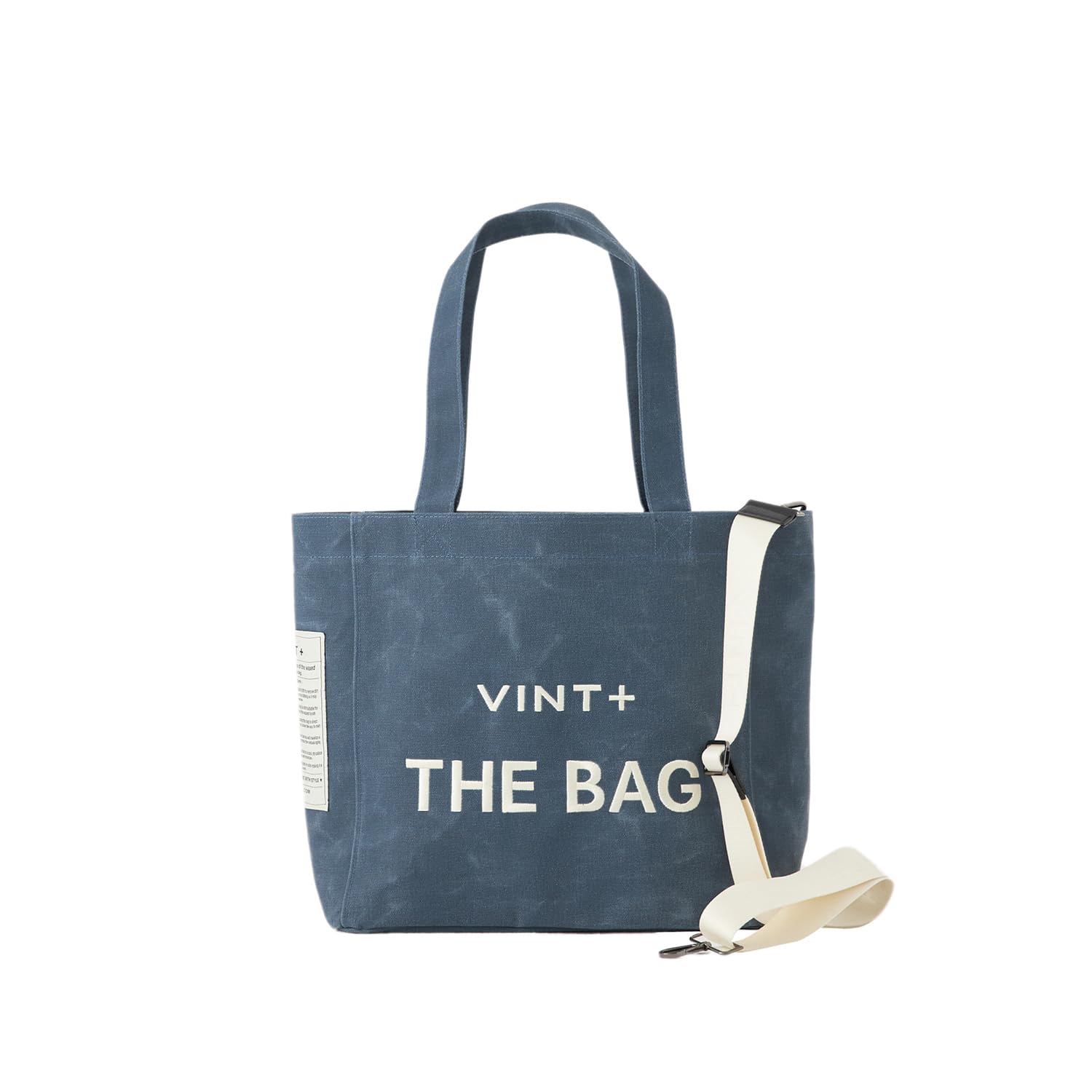 VINT+ Canvas Bag Damen Handtasche – Moderne Schultertasche mit wählbarem Tragegurt – Casual Shopper Tasche ideal für Arbeit, Uni, Schule oder Reise | Wasserabweisend, 100% Baumwolle