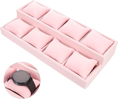 Miniatura 7 de USHOBE 3pcs Display Tray Jewellery Velour Jewelry Tray Jewelry Organizer Clear Cajas Organizadoras Jewelry Storage Organizer Jewlery Tray 2 Tier
