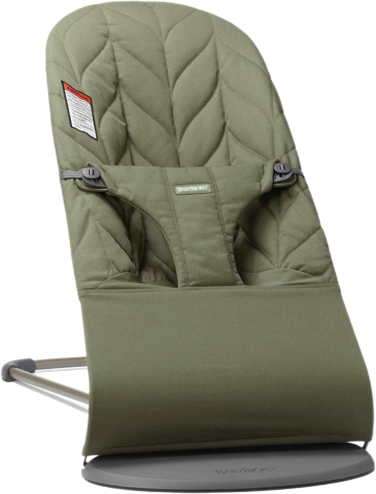 Bouncer Bliss, Dark Green, Woven, Petal Quilt | 2-in-1 Adjustable Baby Bouncer Seat and Toddler Chair, Newborn to Toddler (8-29 lbs), 4 Positions, Lightweight & Portable