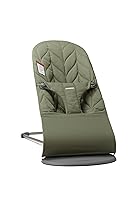 Vista 30 de BabyBjörn Bouncer Bliss, Gris Arena, Tejido, Colchón Clásico de Acolchado Asiento Ajustable de Mecedora para Bebé de 2 en 1 y Silla para Niño