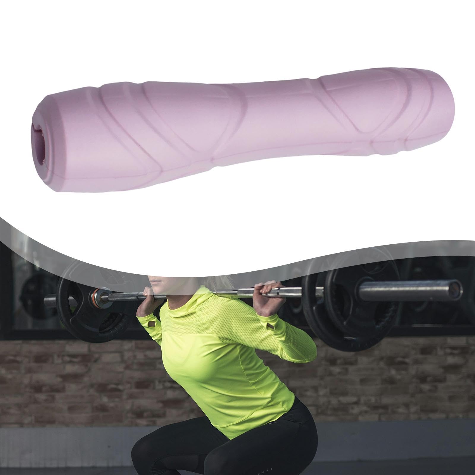 LOVIVER Imbottitura per bilanciere Portatile ergonomica Adatta Standard Protezione per Collo e Spalle Imbottitura per Squat con bilanciere per Sollevamento