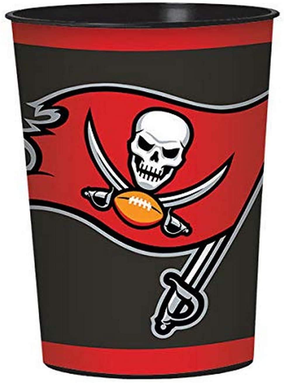 Amscan Tampa Bay Buccaneers Favor Cup, Party Supplies, Kitchen and Dining, 16 oz, Multicolored