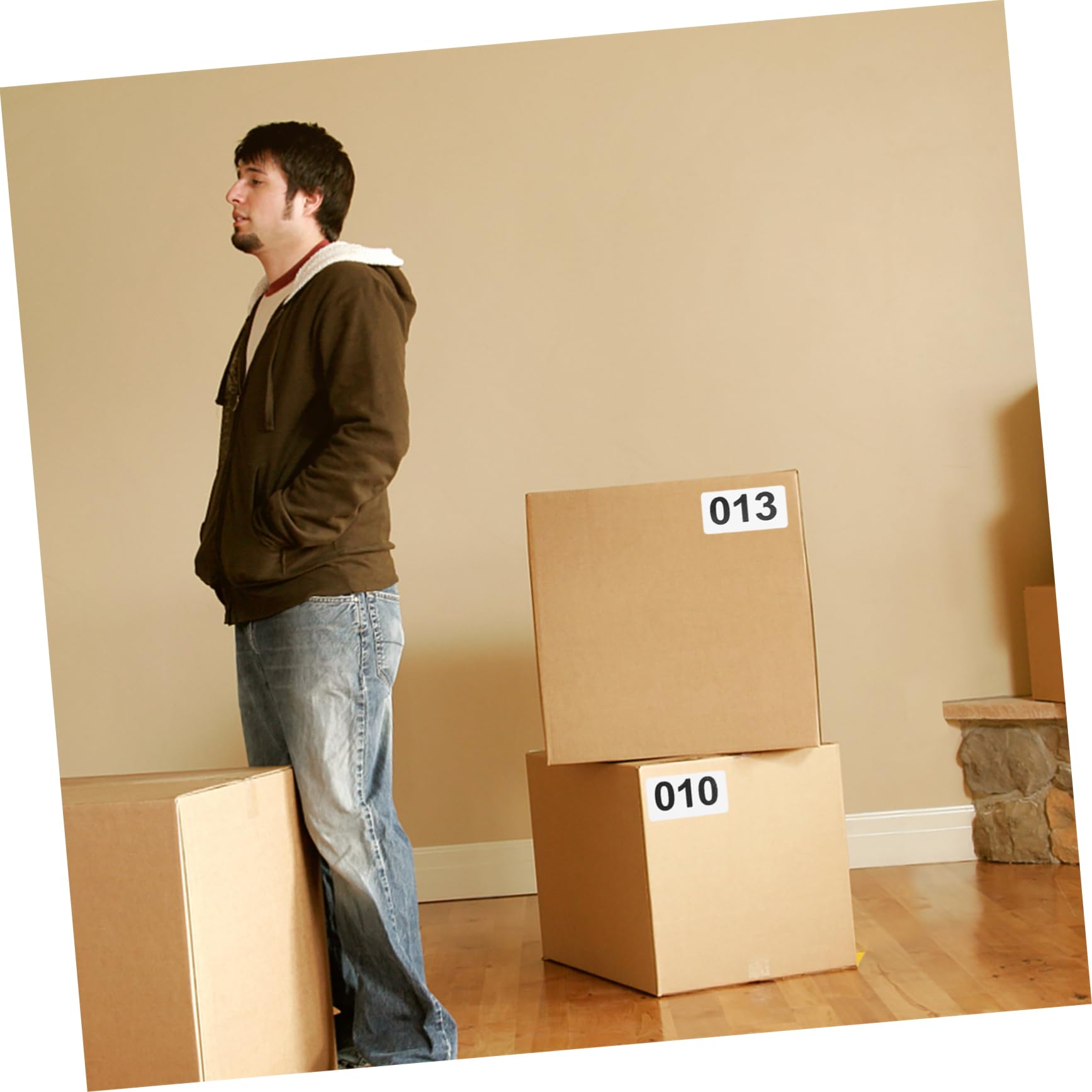 DOITOOL 6 Etichette Numerate Adesive Autoadesivi Facili Staccare per Casa e Magazzino Etichette Segnaprezzo Pratiche e Resistenti