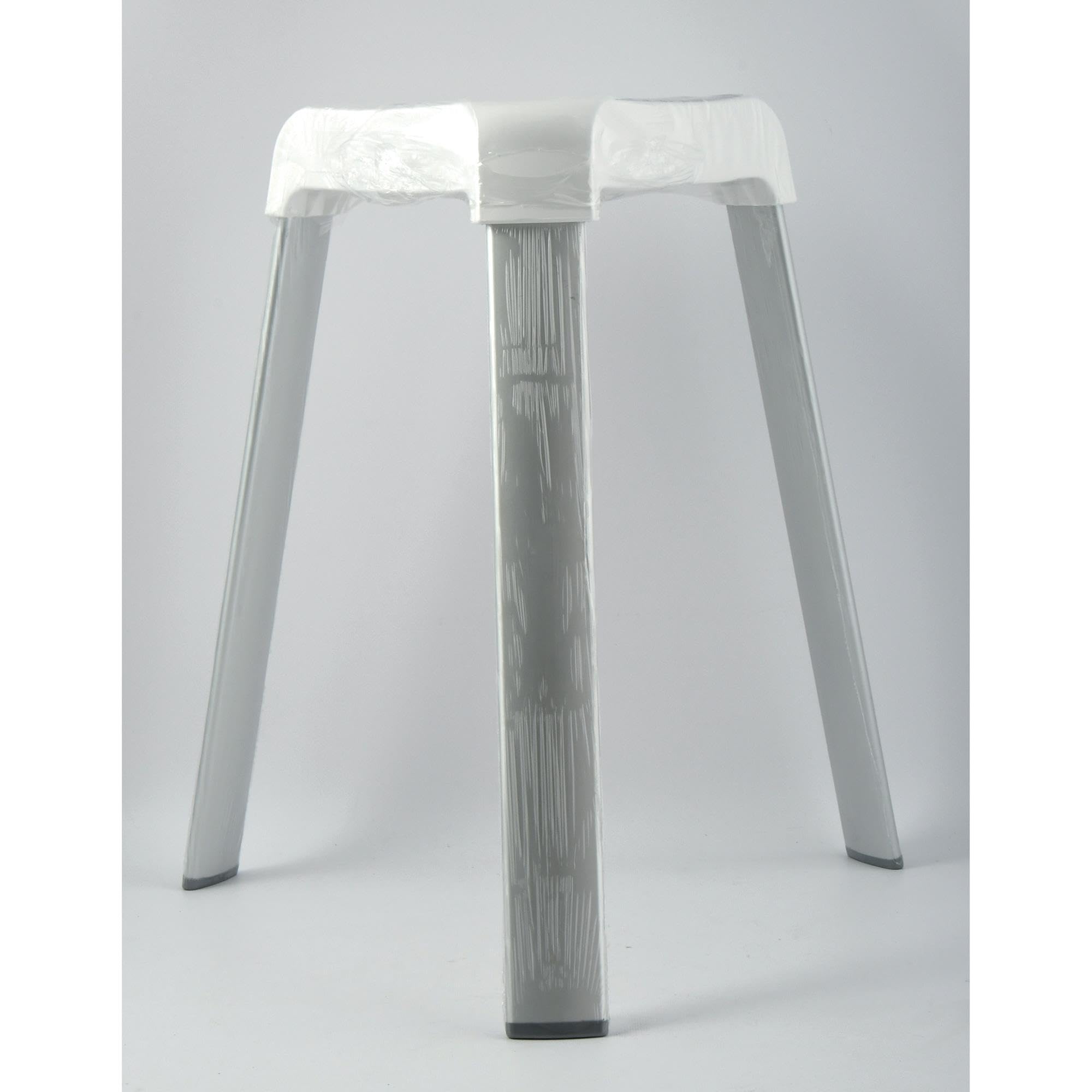 Well Home Asistencia domiciliaria: Asiento de Ducha Tipo :Taburete de Ducha, Aluminio y Polipropileno, Ideal Asistencia de Mayores
