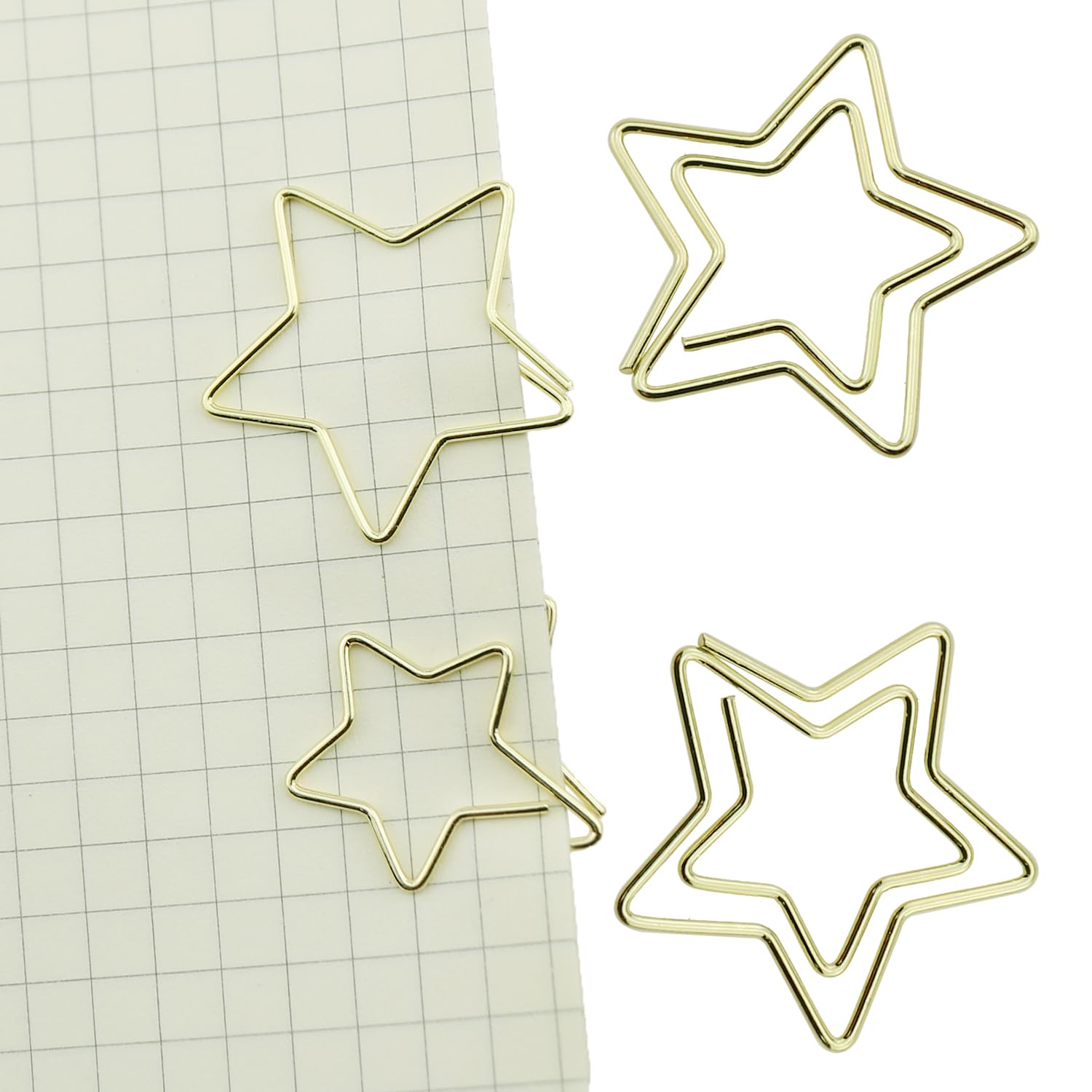 20PCS Horse Shaped Paper Clips - Gold Tone Animal Bookmark Clips For Office & Craft Organization