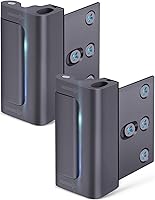 Vista 8 de Cerradura de puerta de seguridad para el hogar, paquete de 2 cerraduras de refuerzo de puerta a prueba de niños con tope de 3 pulgadas, soporta 800