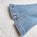 18-24 Months Girls' Wash Flared Jeans Split Hem High Waist Slim Fit Denim Pants Casual Fashion Comfortable Trousers with Pockets Blue