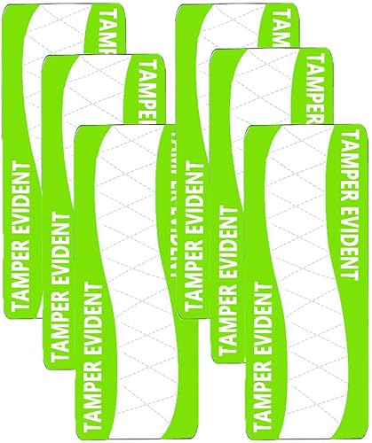 Etiqueta térmica directa a prueba de manipulaciones, 2.2 x 6 pulgadas sellada para alimentos a prueba de manipulaciones para etiquetas de frescura y