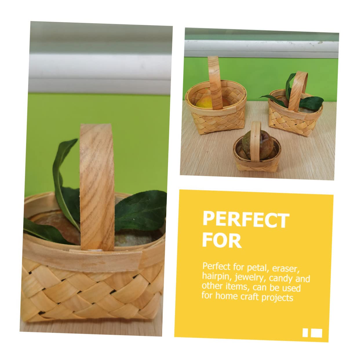 TOPBATHY 25stücke Miniatur Wicker Basket Rustikaler Blumenkorb Für Hochzeiten Partys Und Gastgeschenke Handgefertigte Wäschekörbe