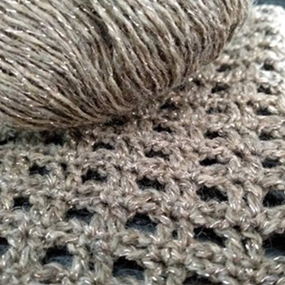 Pull Tricoté COS Avec Fil Métallique - Taille M, Neuf Sans étiquettes, Couleur Beige