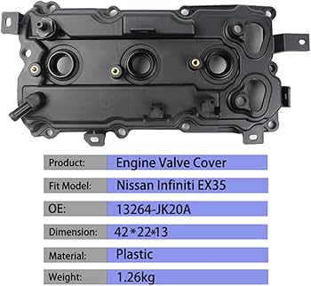 Amazon.co.jp: ガスケットバルブカバー付きエンジンバルブカバー for