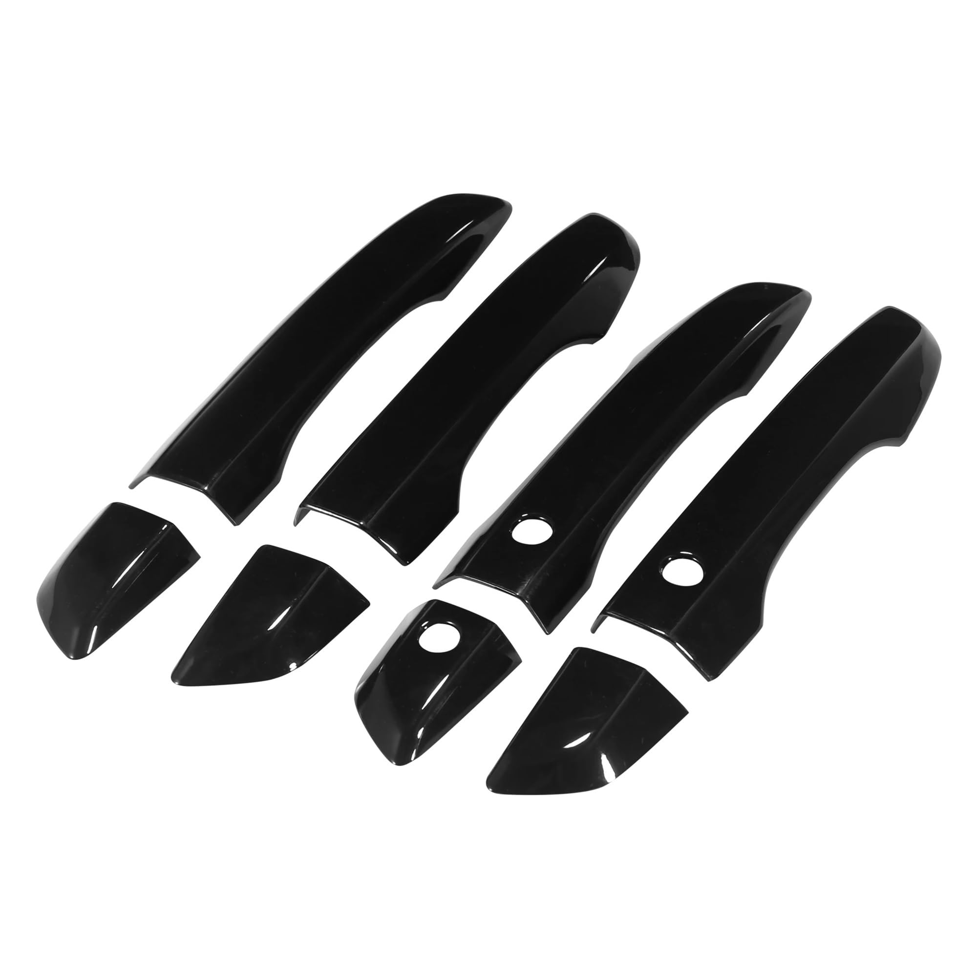 MHTGD ABS 8pcs Exterior Door Handle Trim Cover with Keyless Entry Left Hand Drive for Civic 10th for Gen 2016-2021