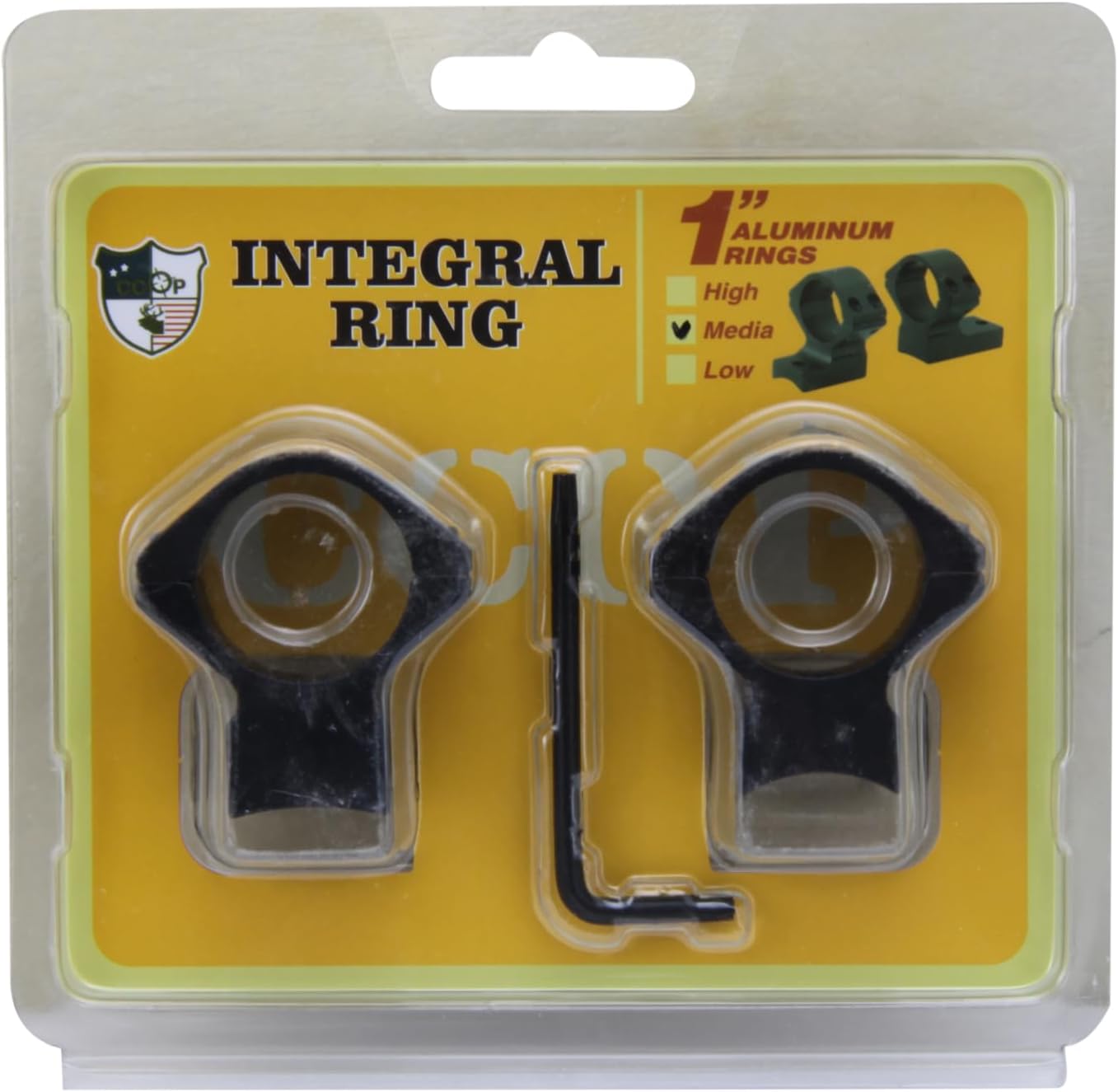 CCOP USA 1 Inch Integral Scope Rings for Winchester 70 Pre-64 & Post-64 Receivers (0.860″ Rear Hole Spacing) Aluminum Low/Mid/High Profile ART-WIN101