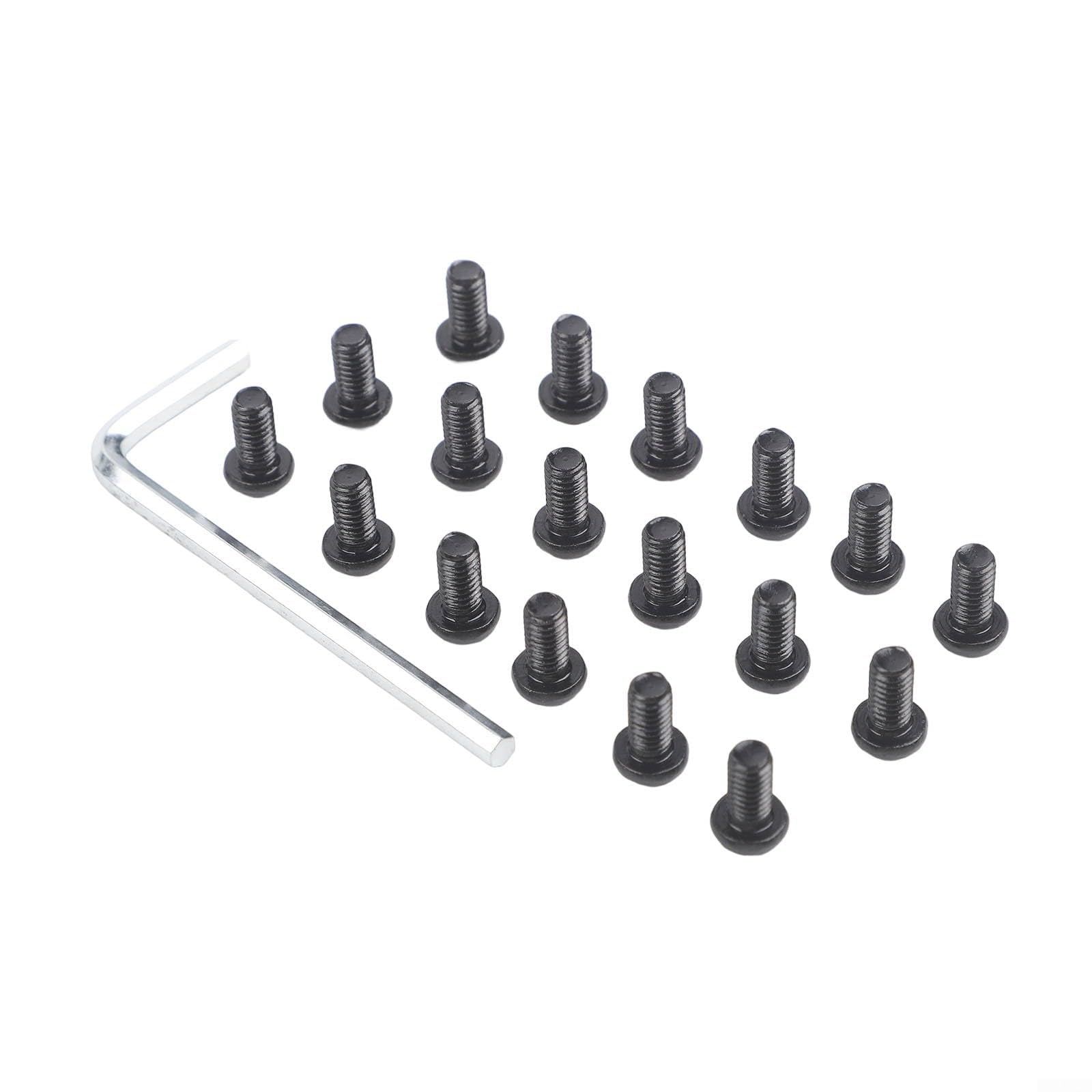 Paquete de 18 tornillos de acero inoxidable con llave 3.0 para MAX G2 G30LP G30D Scooter eléctrico cubierta de batería