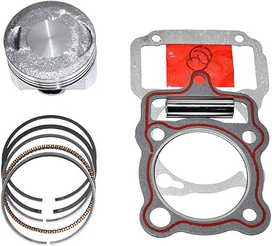 Piston 63.5 mm Bore Rings Wrist Pin Clips Gaskets Kit For CG200 200cc