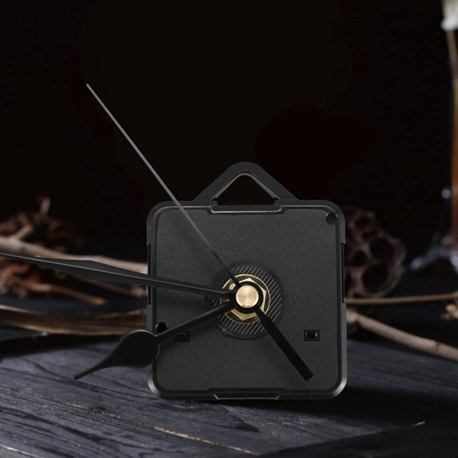 2X Black Hand DIY Quartz Clock Spindle Silent Movement Mechanism Repair Tool Kit