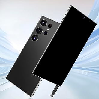 S24 Ultra Smartphone with Stylus Pen | 6.6" Curved HD+ Display | 3GB RAM + 64GB | 4500mAh Battery | Global 4G LTE Charging Expandable (Black)