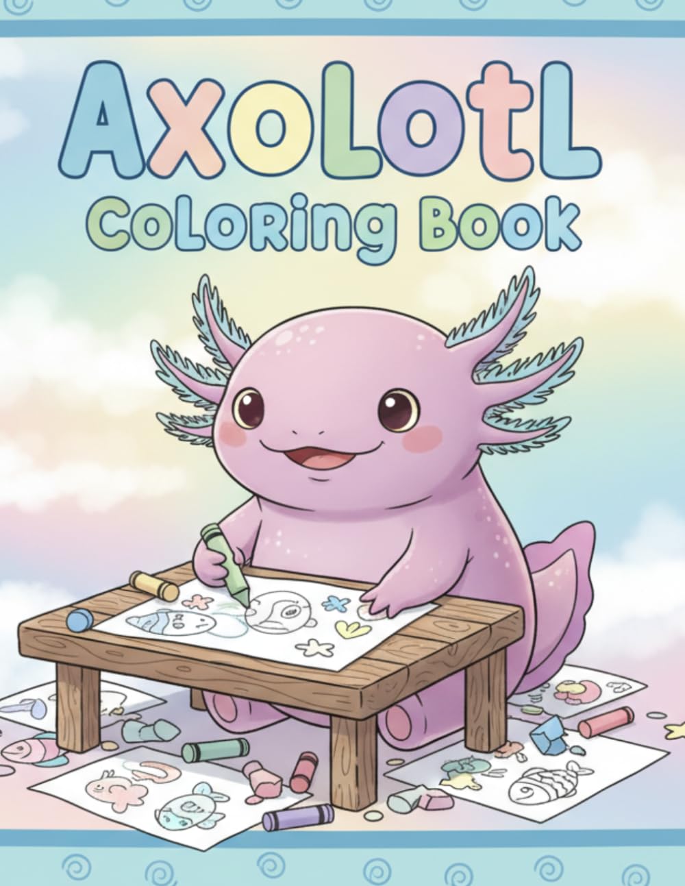 Axolotl Coloring Book