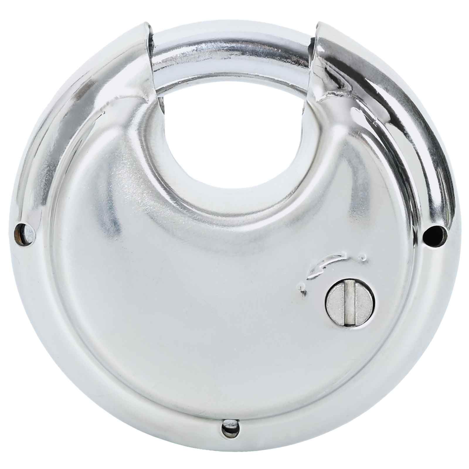 Cerradura Disco Metalica Doble Bloqueo | Resistente a Corrosion, Para Puertas y Almacenamiento, Uso Interior Exterior