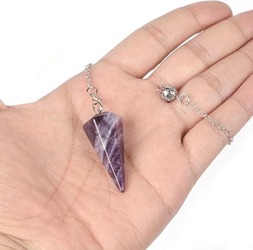 Miniatura 6 de Justinstones - Dije de piedras preciosas con cristales de roca hexagonales en punta reiki chakra