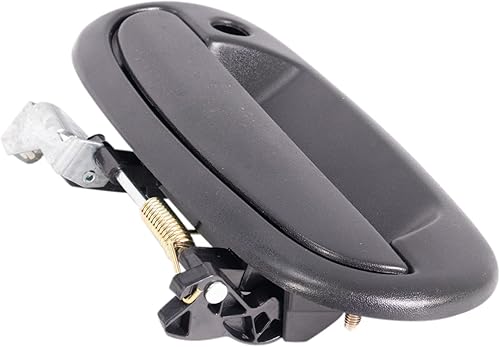 Miniatura 160 de TRQ Manija de la puerta exterior trasera izquierda del lado del conductor negra compatible con Honda Civic 2001-2005