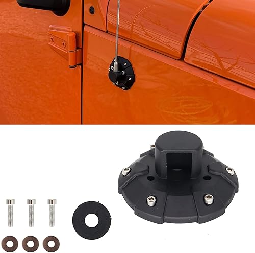 Cubierta de la base de la antena del coche, protector inferior para Jeep Wrangler JK JL JLU JT Rubicon Sahara Sport 2007-2021 Accesorios de coche