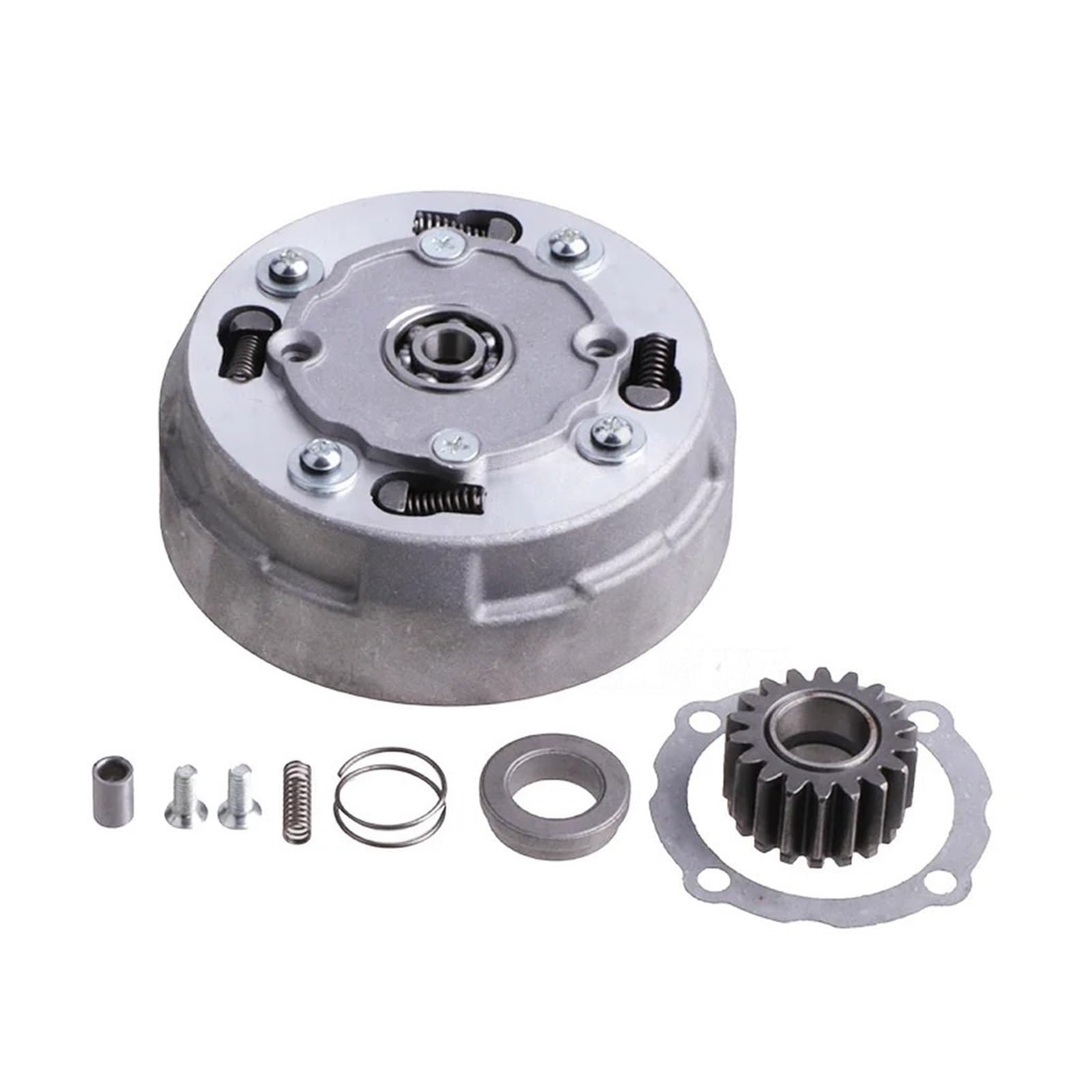 Conjunto de embrague de arranque Kit completo de embrague manual para motor Lifan de 110 cc y 125 cc, 17/18 dientes, arranque en punto muerto.(18t-125cc)