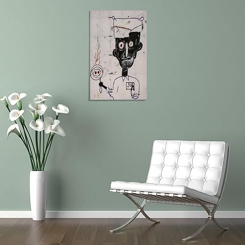 Vista 21 de Lienzo impreso para pared, póster inspirador de dinosaurio, la vida no me asusta, graffiti, pintura en lienzo, impresiones en lienzo