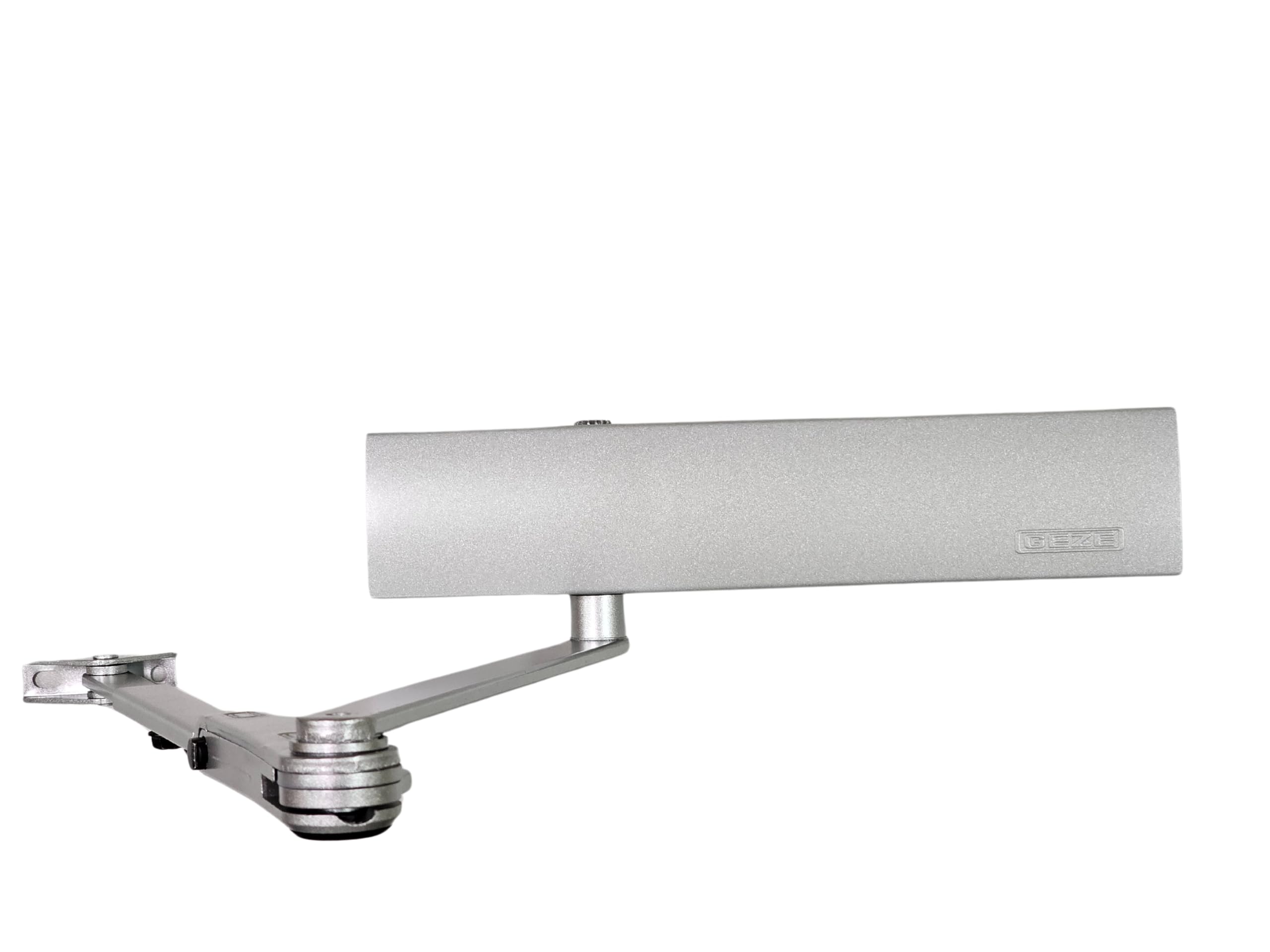 GEZE TS 4000 - Chiudiporta a palo per porte singola, larghezza fino a 1400 mm, con aste di bloccaggio e piastra di montaggio 3 in 1