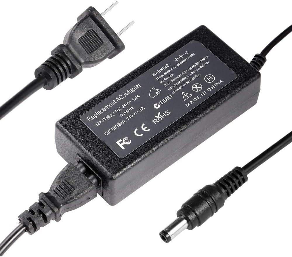 STRIVY 24V AC/DC Adapter for Silhoutte Cameo 1 2 3 SD Portrait Studio Machine Replacement Adaptor, Electronic Cutting Tool Charger AC Adapter
