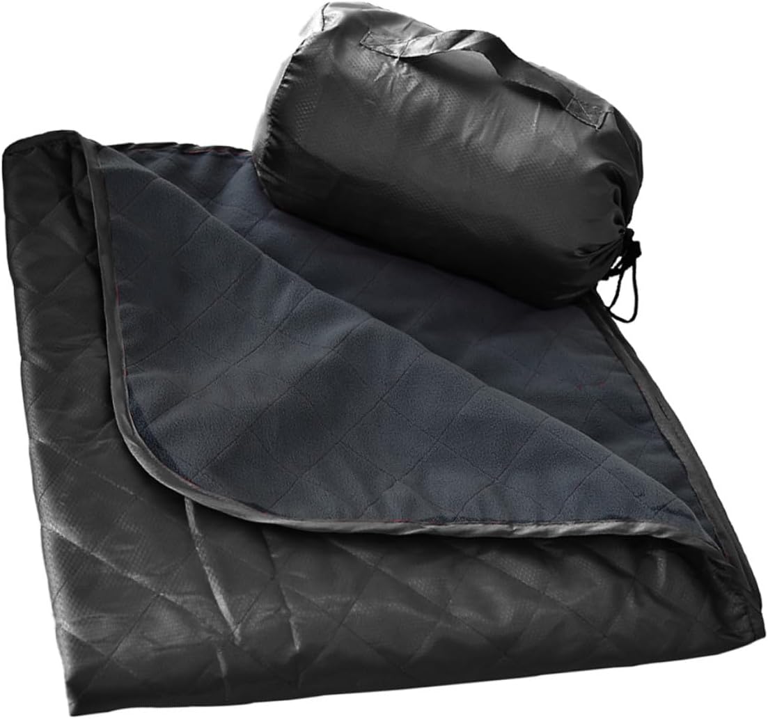 Kichvoe Outdoor Camping Blanket Fleece Nap Blanket Foldable Waterproof Picnic Mat Moisture-Resistant for Hiking Beach Park