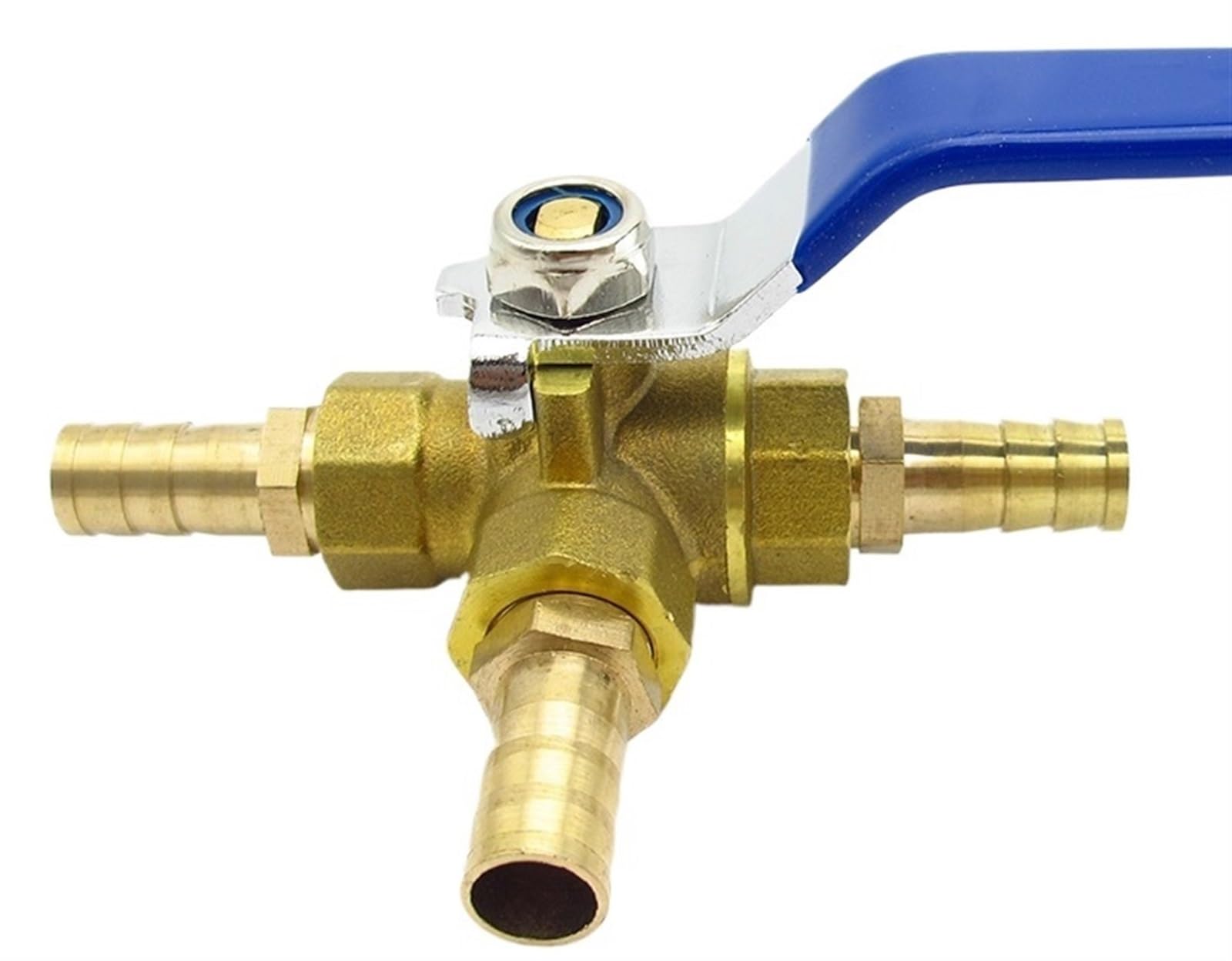 Raccord cannelé en laiton pour robinet à boisseau gaz air eau 4mm
