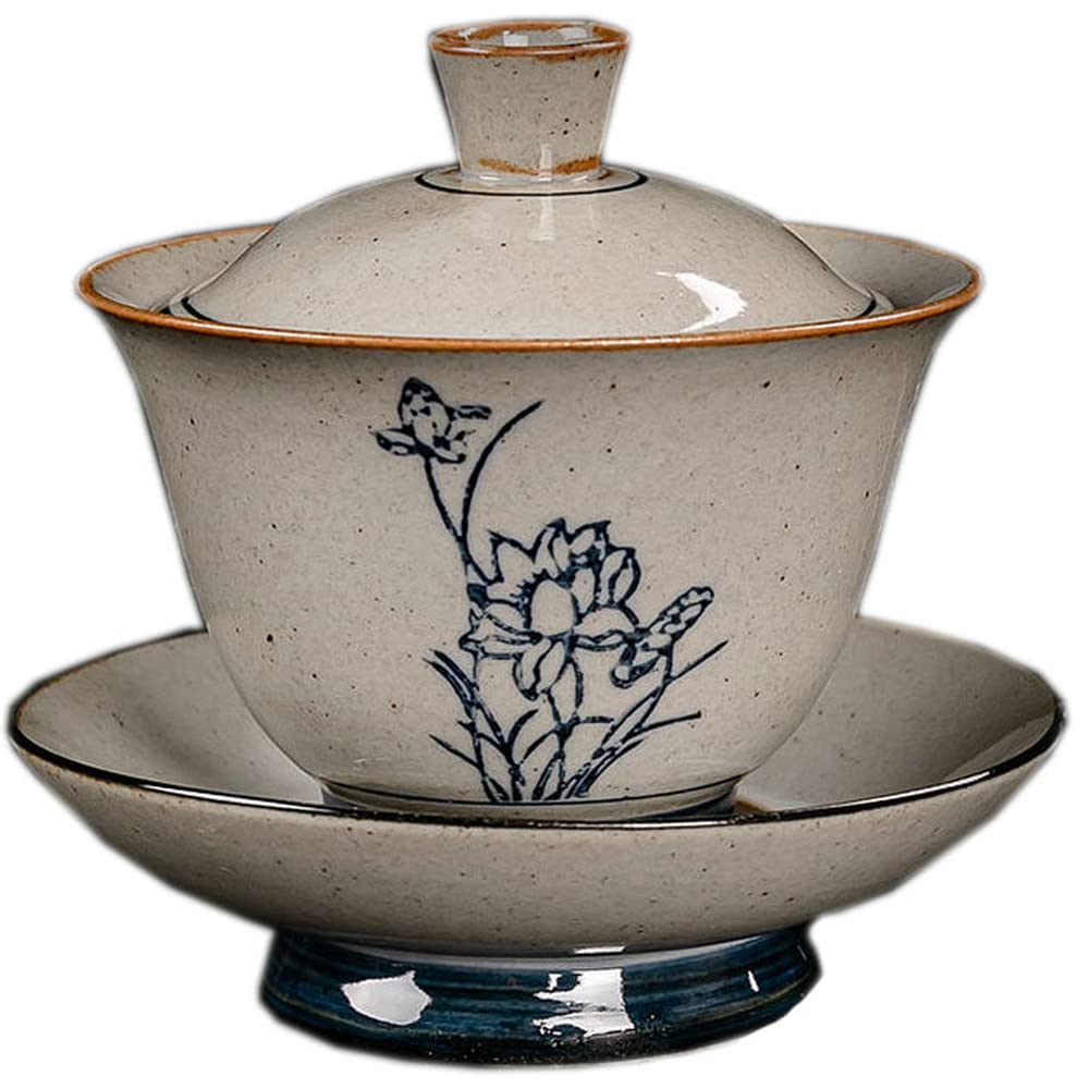 Zestaw do herbaty Kung Fu Gaiwan Retro 180 ml, miska na herbatę, filiżanka, dekoracja ceremonii herbacianej, waza
